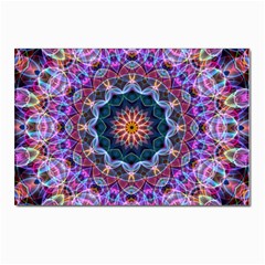 Purple Lotus Postcards 5  X 7  (10 Pack) by Zandiepants