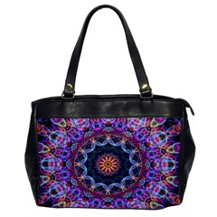 Purple Lotus Oversize Office Handbag (one Side) by Zandiepants