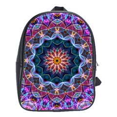 Purple Lotus School Bag (xl) by Zandiepants