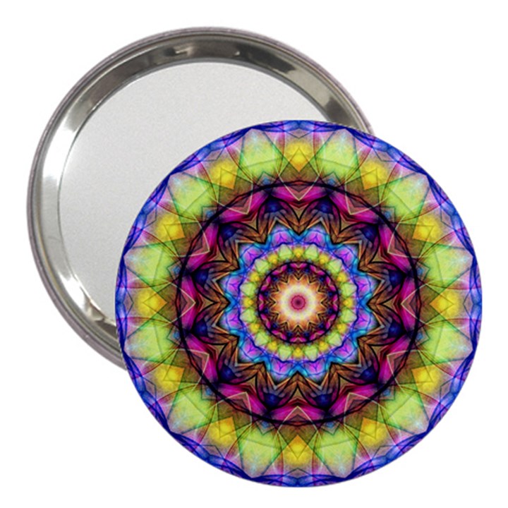 Rainbow Glass 3  Handbag Mirror