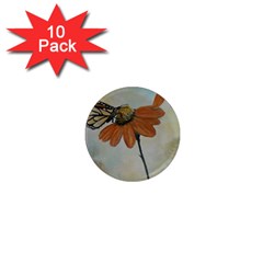 Monarch 1  Mini Button Magnet (10 Pack)