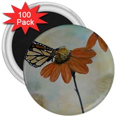 Monarch 3  Button Magnet (100 Pack) by rokinronda