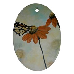 Monarch Oval Ornament by rokinronda