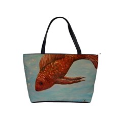 Gold Fish Large Shoulder Bag by rokinronda