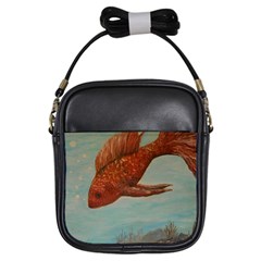 Gold Fish Girl s Sling Bag