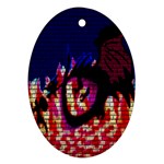 My Dragon Oval Ornament (Two Sides) Front