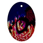 My Dragon Oval Ornament (Two Sides) Back