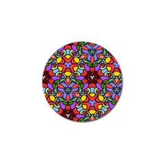 Bright Colors Golf Ball Marker 4 Pack