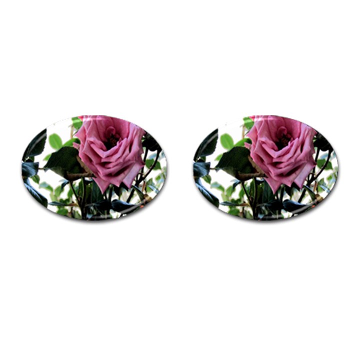 Rose Cufflinks (Oval)