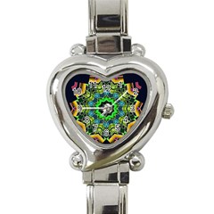 Big Burst Heart Italian Charm Watch  by Rbrendes