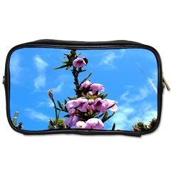 Pink Flower Travel Toiletry Bag (two Sides)