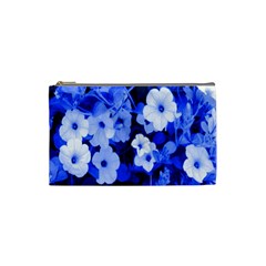 Blue Flowers Cosmetic Bag (small)
