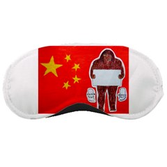 Yeh Ren Text On Chinese Flag  Sleeping Mask by creationtruth