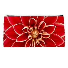 Red Dahila Pencil Case by Colorfulart23