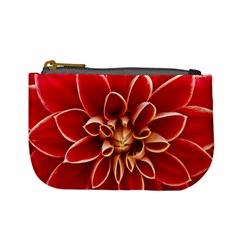 Red Dahila Coin Change Purse by Colorfulart23