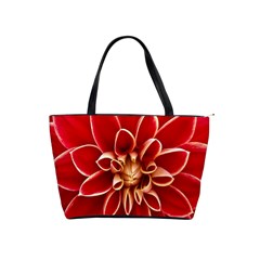 Red Dahila Large Shoulder Bag by Colorfulart23