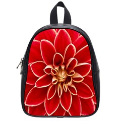 Red Dahila School Bag (small) by Colorfulart23