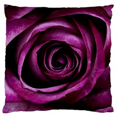 Deep Purple Rose Large Cushion Case (two Sided)  by Colorfulart23