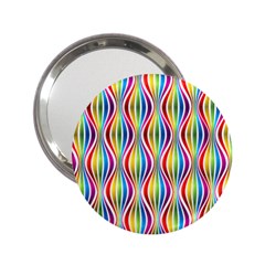 Rainbow Waves Handbag Mirror (2 25 ) by Colorfulplayground