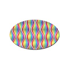 Rainbow Waves Sticker 100 Pack (oval)