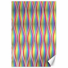 Rainbow Waves Canvas 20  X 30  (unframed) by Colorfulplayground