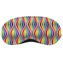 Rainbow Waves Sleeping Mask by Colorfulplayground