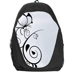 Floral Butterfly Design Backpack Bag