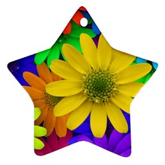 Gerbera Daisies Star Ornament (two Sides) by StuffOrSomething