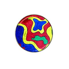 Abstract Golf Ball Marker 4 Pack (for Hat Clip) by Siebenhuehner