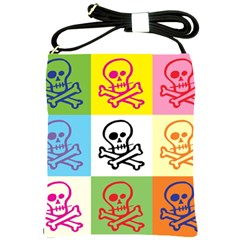 Skull Shoulder Sling Bag by Siebenhuehner