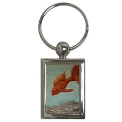 Gold Fish Key Chain (rectangle)