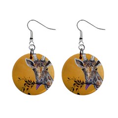Giraffe Treat Mini Button Earrings by rokinronda