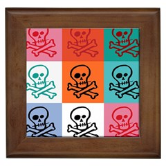 Skull Framed Ceramic Tile by Siebenhuehner