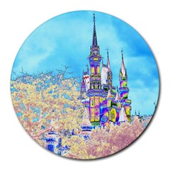 Castle For A Princess 8  Mouse Pad (round) by rokinronda