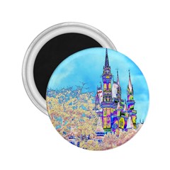 Castle For A Princess 2 25  Button Magnet by rokinronda