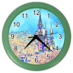 Castle For A Princess Wall Clock (color) by rokinronda