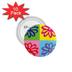 Flower 1 75  Button (10 Pack) by Siebenhuehner