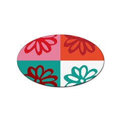 Flower Sticker (oval) by Siebenhuehner