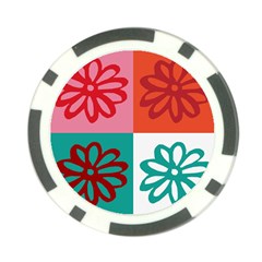 Flower Poker Chip by Siebenhuehner