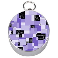 Purple Pain Modular Silver Compass by FunWithFibro