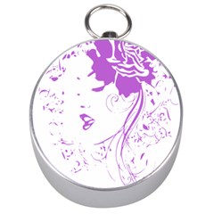 Purple Woman Of Chronic Pain Silver Compass