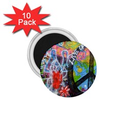 Prague Graffiti 1.75  Button Magnet (10 pack)