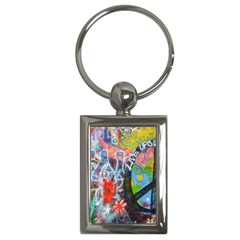 Prague Graffiti Key Chain (Rectangle)