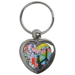 Prague Graffiti Key Chain (Heart)