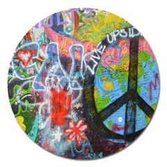 Prague Graffiti Magnet 5  (round) by StuffOrSomething