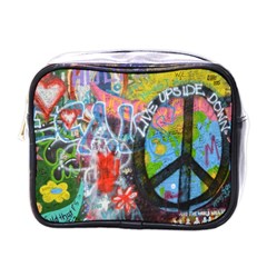 Prague Graffiti Mini Travel Toiletry Bag (One Side)