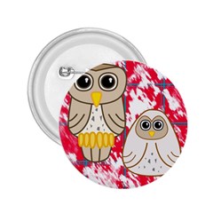 Two Owls 2 25  Button by uniquedesignsbycassie