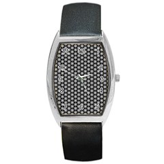 Groovy Circles Tonneau Leather Watch by StuffOrSomething