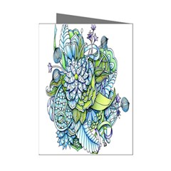 Peaceful Flower Garden Mini Greeting Card (8 Pack) by Zandiepants