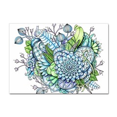 Peaceful Flower Garden 2 A4 Sticker 10 Pack by Zandiepants